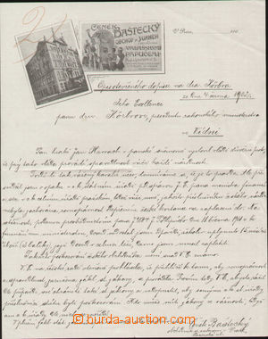 113216 - 1902 VLASTENECTVÍ  opis dopisu C. Bašteckého ministru Kö