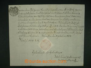 113218 - 1802 AUSTRIA/ BAVARIA   document with imprinted stamp Maria 