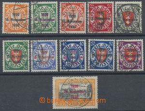 113355 - 1930 Mi.220-230, 10. Anniv, complete set with overprint 1920