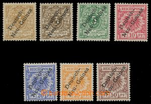 113358 - 1897 GERMAN NEW GUINEA   Mi.1-6, value 3Pf in 2 shades (Mi.1