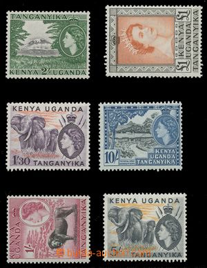 113381 - 1954 Mi.100-105, koncové hodnoty, kat. SG £100
