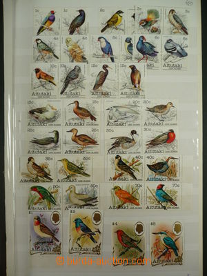 113401 - 1981-92 AITUTAKI  námět Ptácí, včetně koncovek, ulože