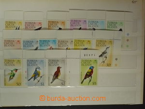 113407 - 1973-75 TURKS AND CAICOS  námět Ptáci, rohové kusy, ulo