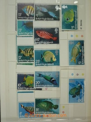 113408 - 1975 BRITISH VIRGIN ISL.  námět Ryby, rohové kusy, ulože