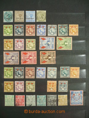 113515 - 1895-1904 ZANZIBAR  partie známek na zásobníkovém listu,
