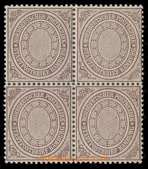 113595 - 1869 Mi.24, Ovál, 4-blok, kat. cca 40€