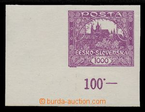 113610 -  Pof.26, 1000h violet, corner piece with control-numbers, ni