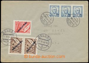 113625 - 1946 PROVISORY  insufficiently franked ordinary letter to Sl