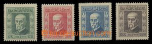 113631 - 1923 Pof.176-179, Masaryk, cardboard paper, unexamined