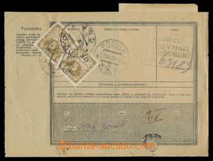 113647 - 1920 whole alternate parcel card from abroad, customs fee pa