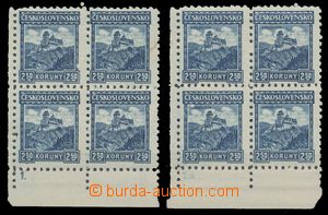 113679 - 1926 Pof.222, Krajinky - Karlštejn 2,50Kč modrá, sestava 