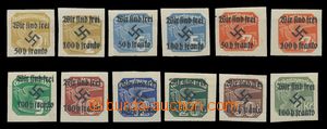 113680 - 1938 RUMBURG  Mi.27-35, comp. 12 pcs of stamps with overprin