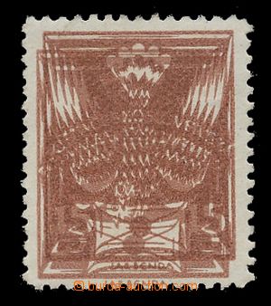 113709 -  Pof.147B, 15h brown, double impression line perforation 13&