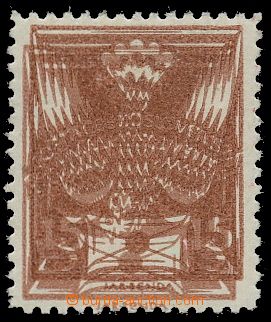 113710 -  Pof.147B, 15h brown, double impression line perforation 13&