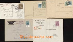 113759 - 1938-42 comp. 5 pcs of various entires from occupied Košice