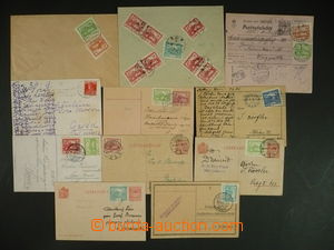 113761 - 1918-20 comp. 10 pcs of various entires with Hradčany with 