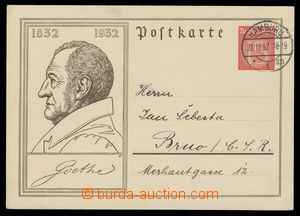 113797 - 1932 Mi.P214, obrazová dopisnice Goethe zaslaná do ČSR, D