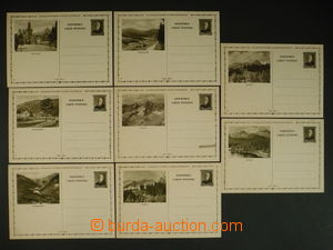 113839 - 1931 CDV67/1-8, Obrazové dopisnice do ciziny s prodejní ce