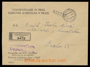 113968 - 1941 POSTAL SAVING BANK  service letter as Registered, witho