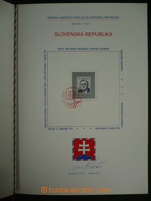 114033 - 1993 ZNL3, Sbírka na národní poklad, s podpisem prezident