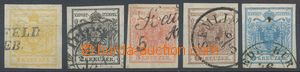 114130 - 1850 the first issue., Mi.1-5, complete set, all stamp. with