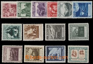 114157 - 1930 Mi.94-107, Krajinky, oblíbená série, kat. min. 800