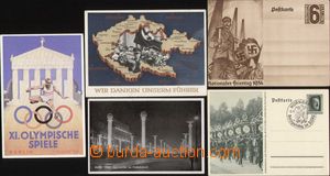 114172 - 1934-38 sestava 5ks obrazových dopisnic, mj. Olympijské hr