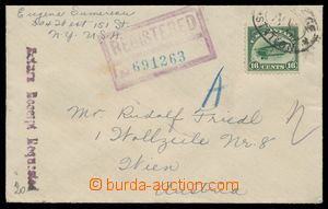 114193 - 1923 R-dopis do Vídně vyfr. leteckou zn. 16c, Mi.249, DR N