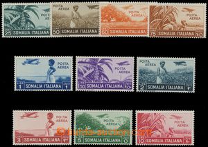 114204 - 1936 Mi.232-242, Airmail - country, mint never hinged, c.v..