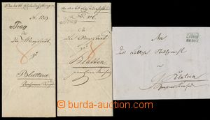 114241 - 1819-47 comp. 3 pcs of folded letters with postmarks V: PRAG