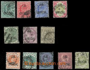 114255 - 1882-1902 comp. 12 pcs of service stmp with overprint I.R. /