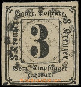 114282 - 1862 Mi.P1, Postage due stmp 3 Kreuzer, wide margins, numera