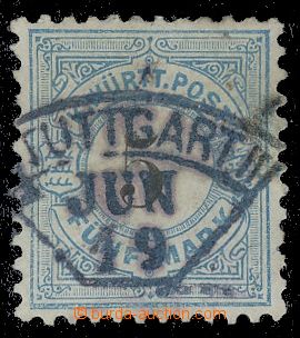 114283 - 1881 Mi.54, Číslice v kruhu 5M, DR STUTTGART, kat. 200€