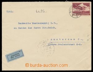 114294 - 1939 airmail letter to Amsterdam with Pof.L10, CDS PRAGUE 86