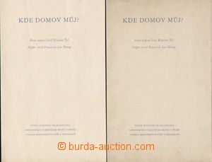 114358 - 1934 2x kartónové desky na aršíky KDM, Pof.A283 + A284, 