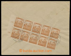 114401 - 1919 obyčejný dopis vyfr. na zadní straně souběžnými 
