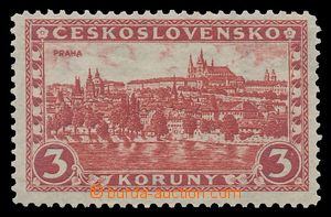 114444 - 1926 Pof.225x, Praha 3Kč, pergamenový papír, průsvitka 8
