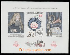 114446 - 1986 Pof.A2747B, aršík 60 let FIP, aršík bez perforace, 