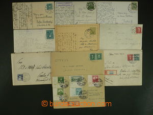 114510 - 1921-38 comp. 10 pcs of entires, from that 2 Reg letters wit