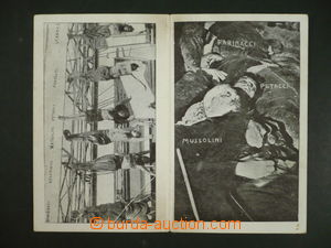 114731 - 1945 MUSSOLINI Benito (1883–1945), 2-dílná pohlednice, z