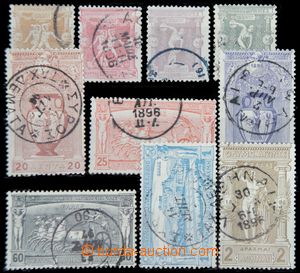 115033 - 1896 Mi.96-105, Olympic Games, incomplete set, clear postmar