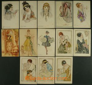 115505 - 1920 MAUZAN Achille (1883–1952), comp. 13 pcs of art cards