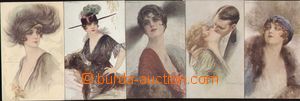 115507 - 1916-18 CORBELLA Tito (1885–1966), comp. 5 pcs of art card