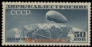 115523 - 1931 Mi.400BXb, Zeppelin, 50k black-blue, so-called. aspidka