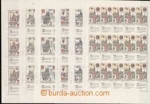115589 - 1967 Pof.L56-61, PRAGA '68, complete counter sheet with coup