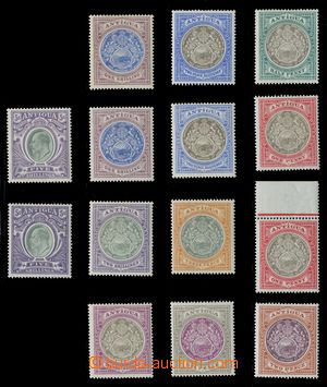 115629 - 1903 Mi.16-25 (SG.31-40), Seal and Edward VII., set 14 pcs o