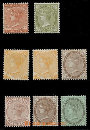 115648 - 1883-1910 Mi.18, 22, 25a+b, 28-29, 41, 55, sestava 8ks znám