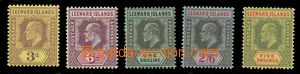 115659 - 1907-11 Mi.41-45, Edvard VII., kat. SG £110