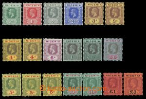 115671 - 1914 Mi.1-12, Jiří V., série 19ks známek, různé odstí
