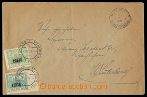 115697 - 1919 unpaid letter, CDS HARTMANICE/ 28.1.19, burdened with p